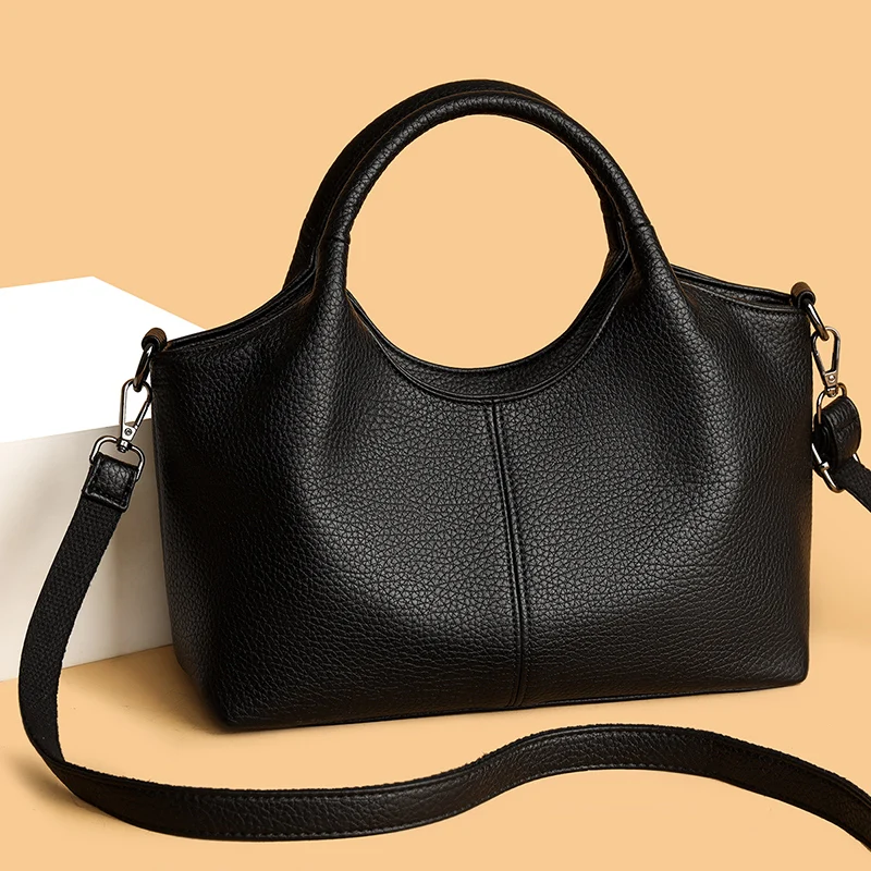 

New 2026 Large Size PU Leather Women Shoulder Bag Fashion Big Capacity Handbag Crossbody Purse Tote Shopper Bag for Daily Use