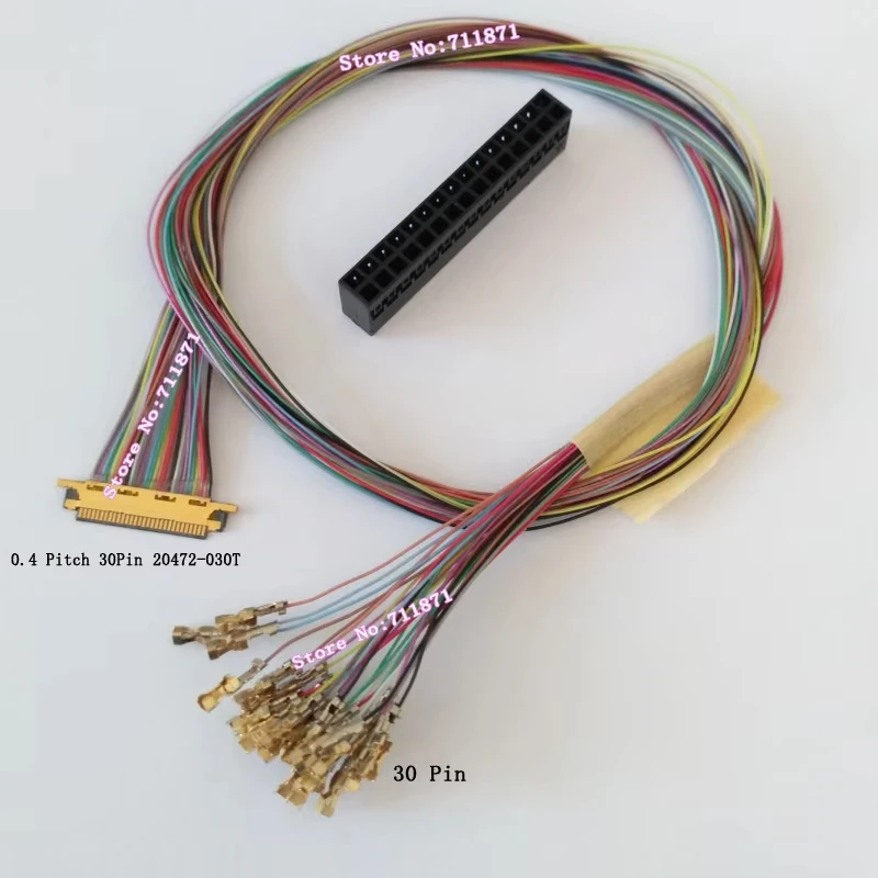 30P 30Pin 20472 030T كابل شاشة مخصص خط 0.4 الملعب 30Pin كابل كامل 20472-030T كابل خط شاشة مخصص ذاتي الصنع لـ 20474-030E