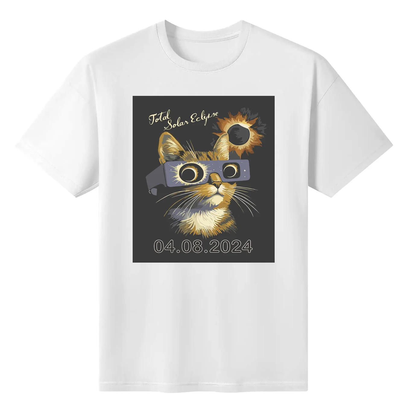 

2024 Eclipse Cat Shirt Twice In A Lifetime T-Shirt T-Shirt Blacks Anime Aesthetic Clothes Men Clothing