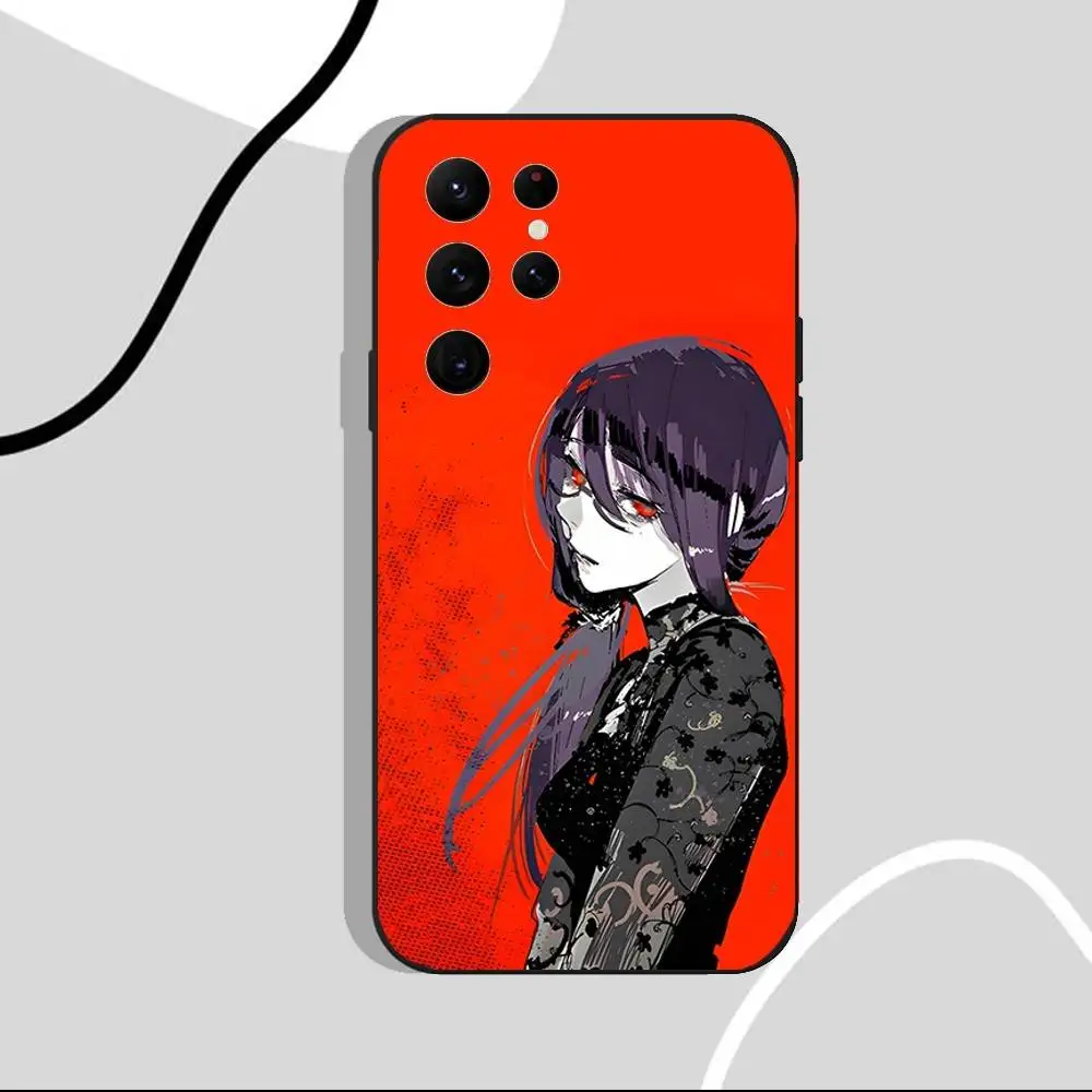 Custodia per telefono Rize Tokyo Ghoul per Samsung S25, S24 Ultra, S20, S30 plus, S22 Plus, S23, Ultra 5G Custodia nera in silicone