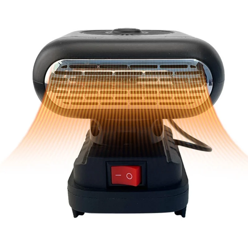 Battery Powered Heater 90 Degree Flip 2 Temperatures 2xUSB Portable Space Heater For BL1830 BL1850 BL1840 BL1845 BL1815 BL1820