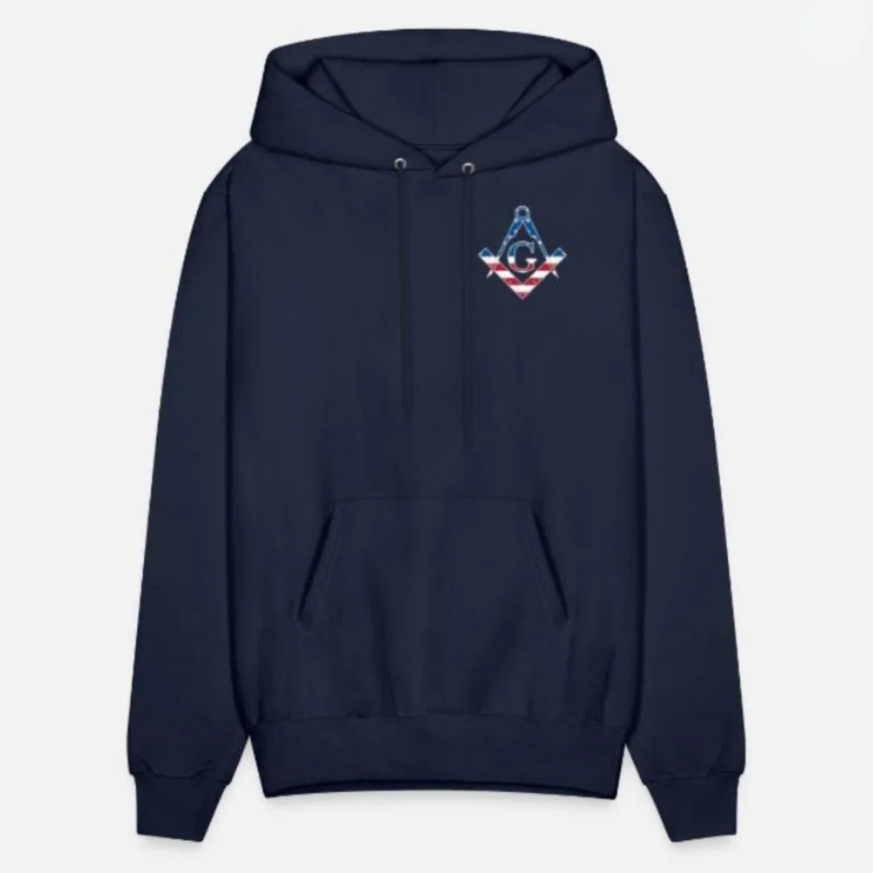 USA Flag Freemasonic Symbol America Masonic Pullover Hoodie 100% Cotton Comfortable Casual Mens Sweatshirt Fashion Streetwear