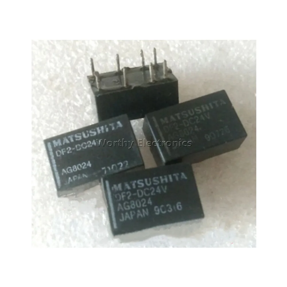 Free Shipping 10PCS/LOT DF2-DC24V 24V Relay 24VDC 8PIN AG8024