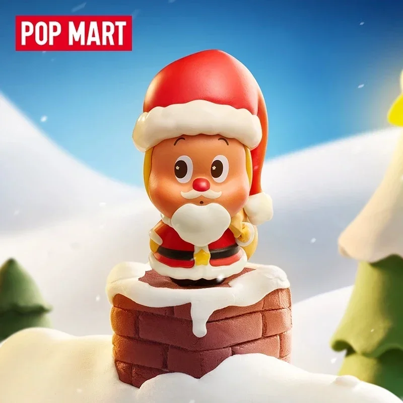

POP MART POP BEAN Рождественская доставка в прогрессивном серии, модная слепая случайная коробка, игрушки, загадочная коробка, сумка для догадок, экшн-фигурка, подарок
