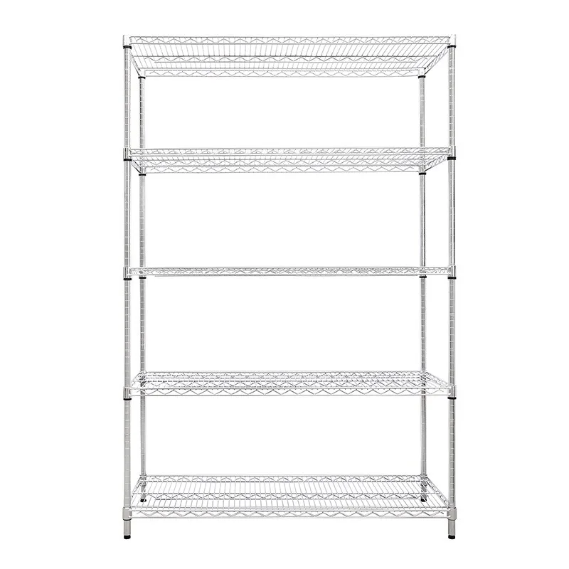Heavy Duty Storage 5 Shelf Unit 5 Layer Metal Heavy Duty Adjustable Storage Wire Rack