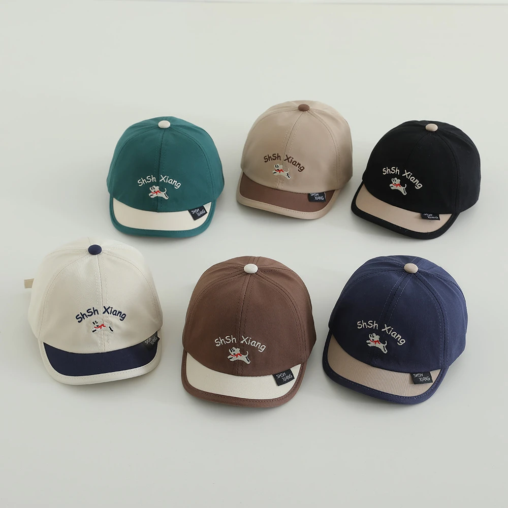 

Baby Hip Hop Summer Letter Little Dog Duck Tongue Hat Cartoon Baseball Hat Children's Leisure Versatile Sunshade Hat