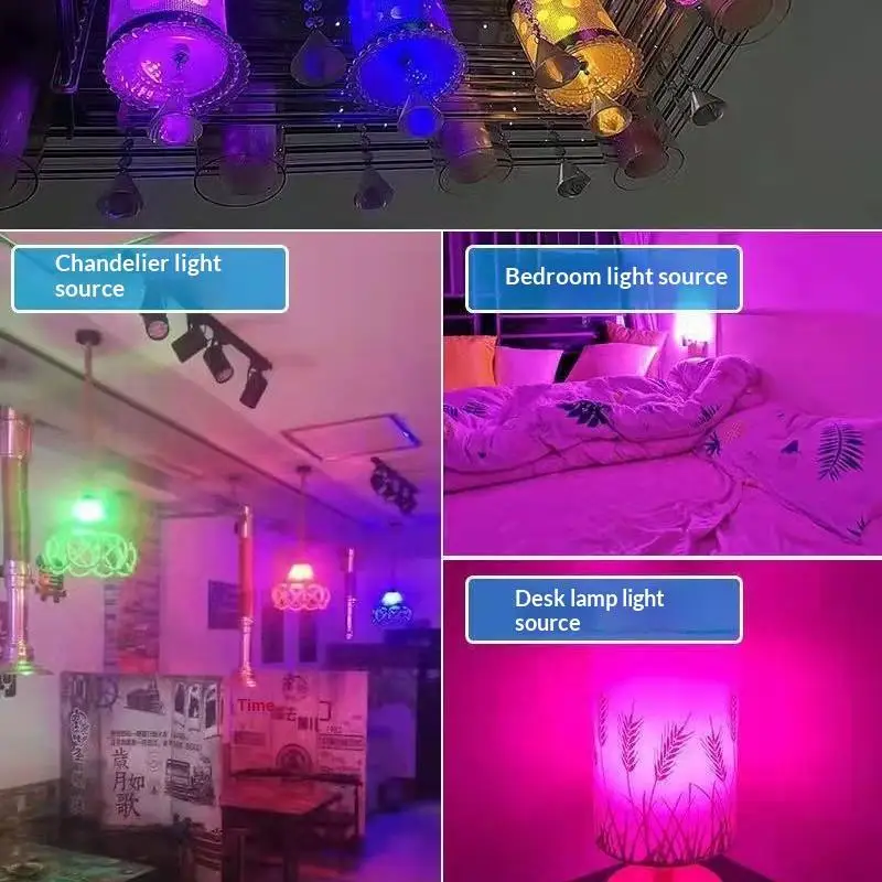 E27 Corn Light LED Bulb No Flicker Colorful Atmosphere Replacement Lamp for Restaurant Cafe Club