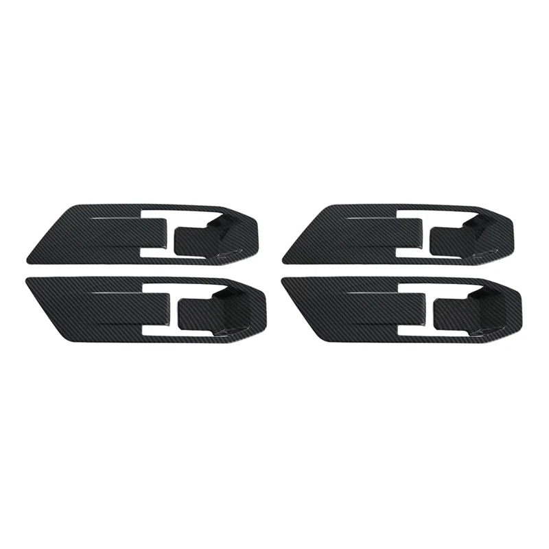 For Mitsubishi Triton / L200 2024 Inner Door Handle Bowl Frame Cover Trim Sticker Interior Accessories Carbon Fiber Parts