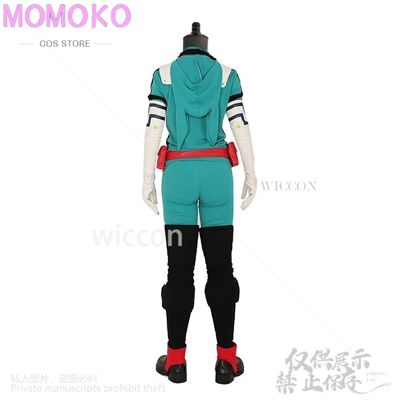 Disfraz de batalla Midoriya Izuku Deku, disfraz de My Anime Hero, Cosplay Academia, bota, zapato, peluca, mono Unisex, conjunto personalizado para Halloween