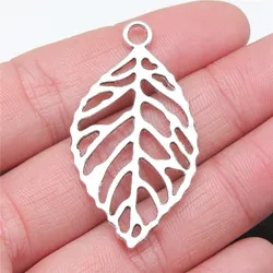 Jewellery Making Supplies Leaf Charms Cute Findings 4pcs