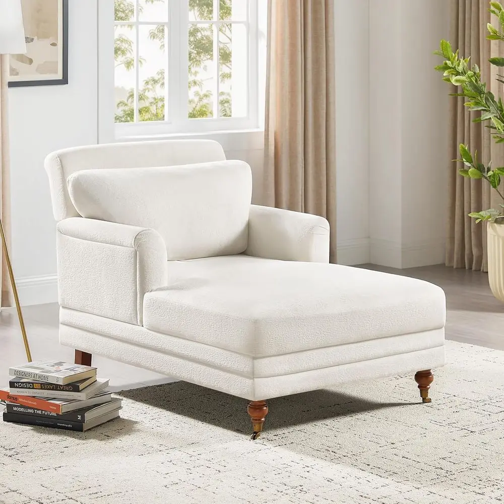 

Шезлонг для дома 57.48, шезлонг-софа из шенилла с регулируемой глубокой спинкой, мягкое кресло-реклайнер для отдыха