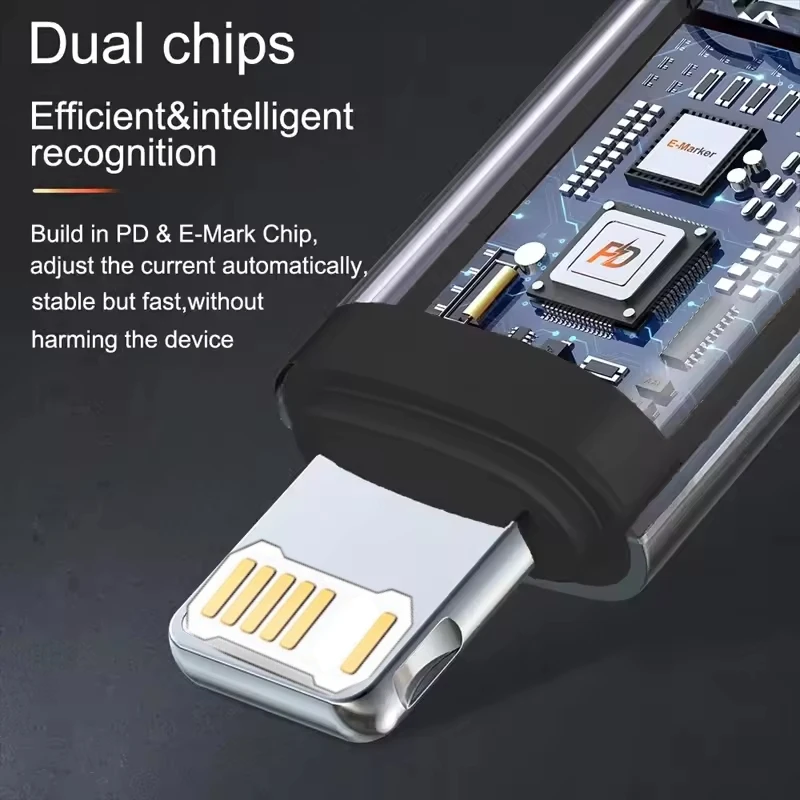 PD30W Usb نوع C إلى ios محول لنظام iOS ذكر إلى نوع C أنثى محول آيفون 15 14 13 12 11 ماك بوك موصل سريع