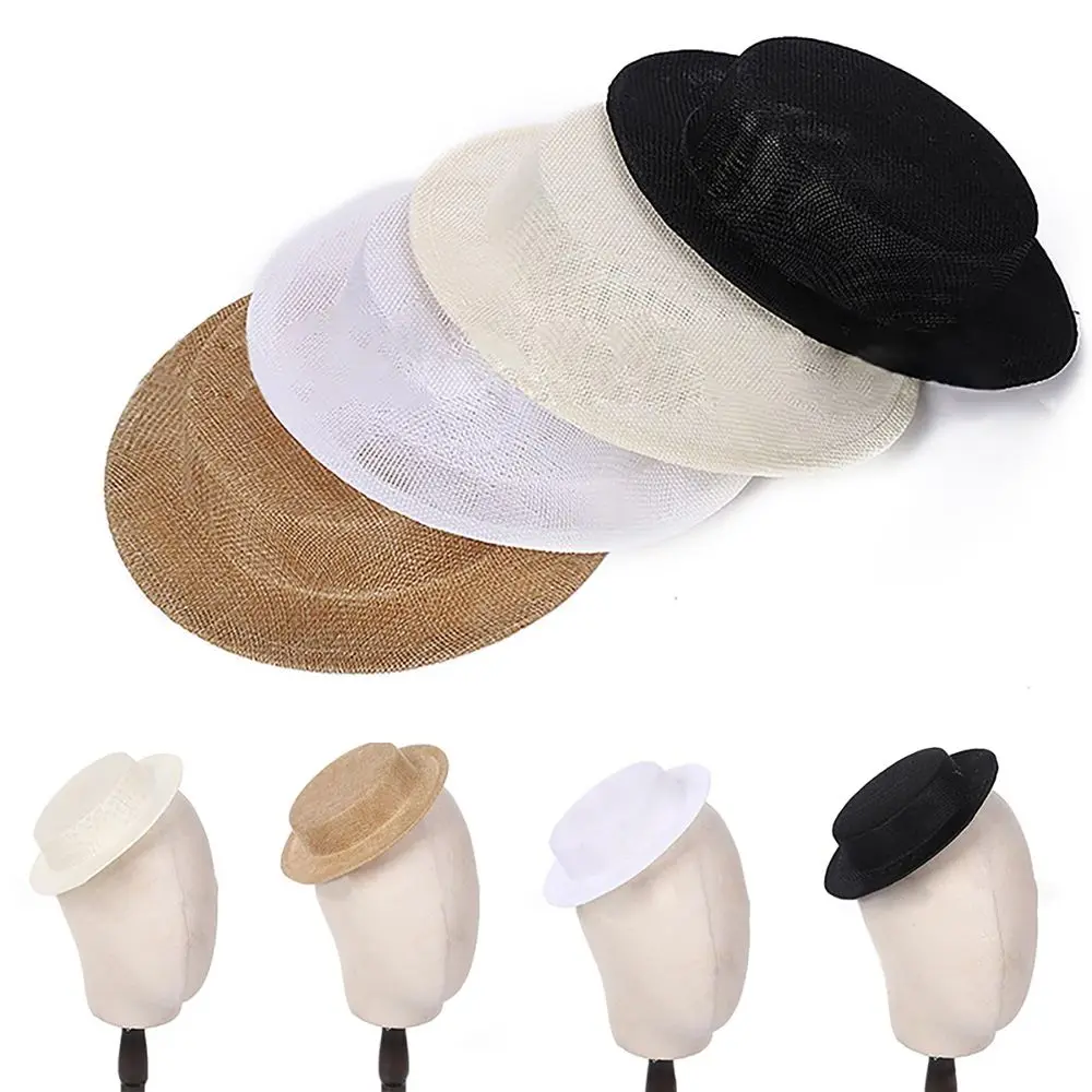 Stylish Elegant Fascinator Hat Base Classic Vintage Opera Headwear Base casual Lightweight Pillbox Hat Easter
