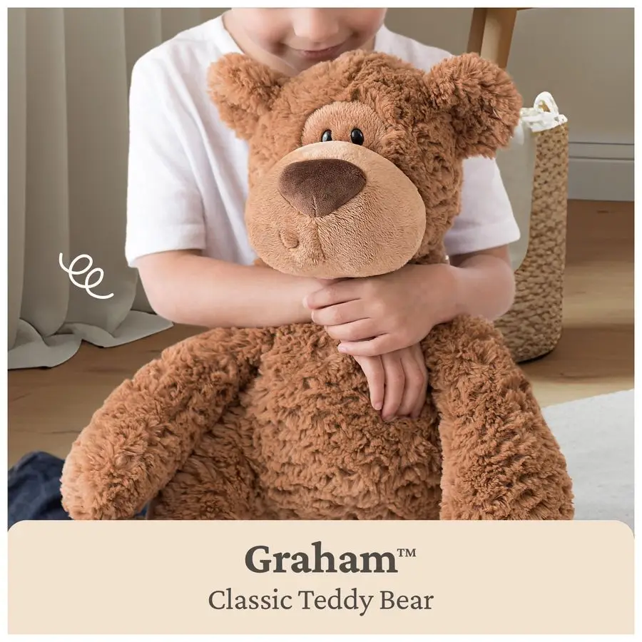 Grahm Teddybär, Premium-Kuscheltier für Kinder ab 1 Jahr, Braun, 18 Zoll