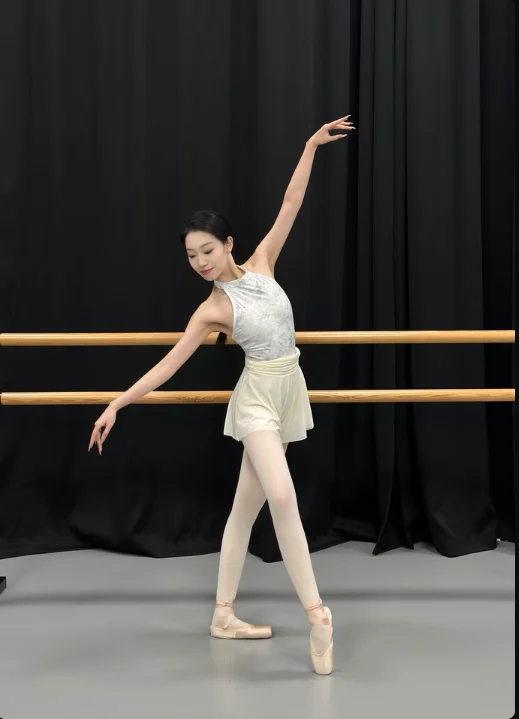 Balletshorts voor dames Hoge taille Dubbellaags Yoga Rok Korte broek Meisjes Skate Gymnastiek Zachte mesh Dansculottes