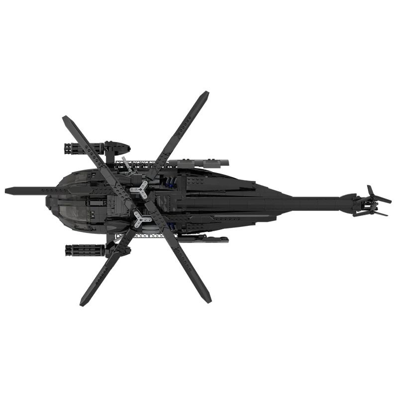 MOC - 173429   Série de avião multiuso helicóptero modelo tecnologia blocos de construção tijolos criativos brinquedos crianças quebra-cabeça presentes