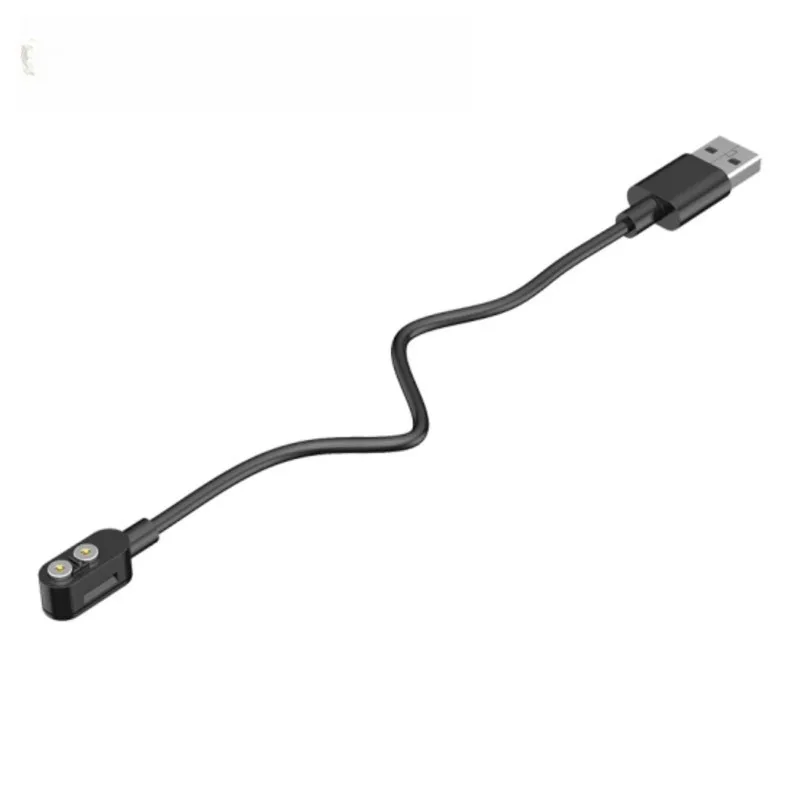 

Magnetic charging cable for headlights, flashlight USB A charging cable