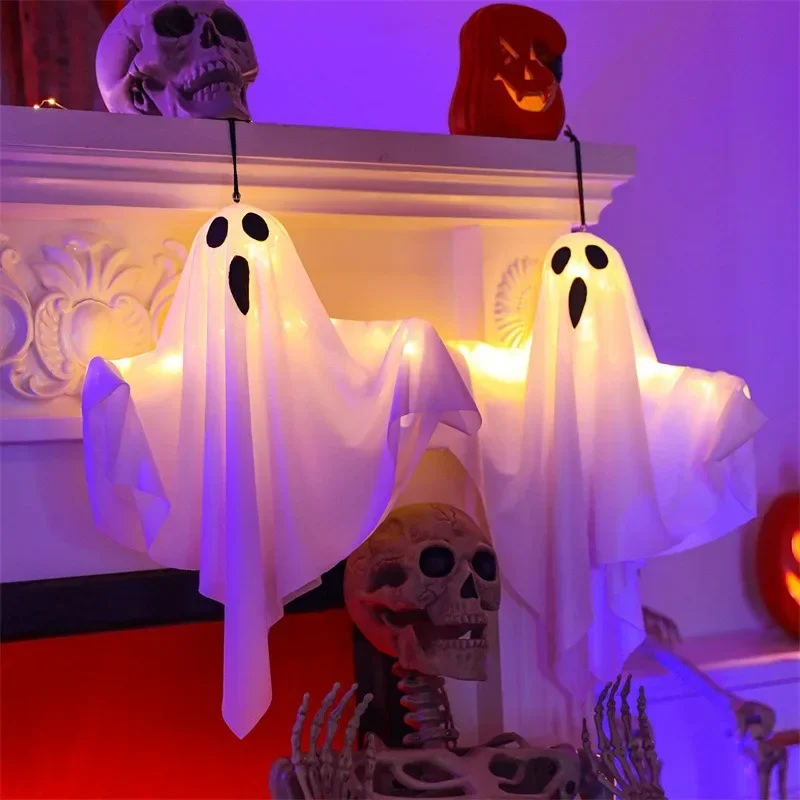 

Halloween Glow Screaming Ghost LED Lanterns Ghost Festival Scene Decoration Props Room Atmosphere Pendant Lights