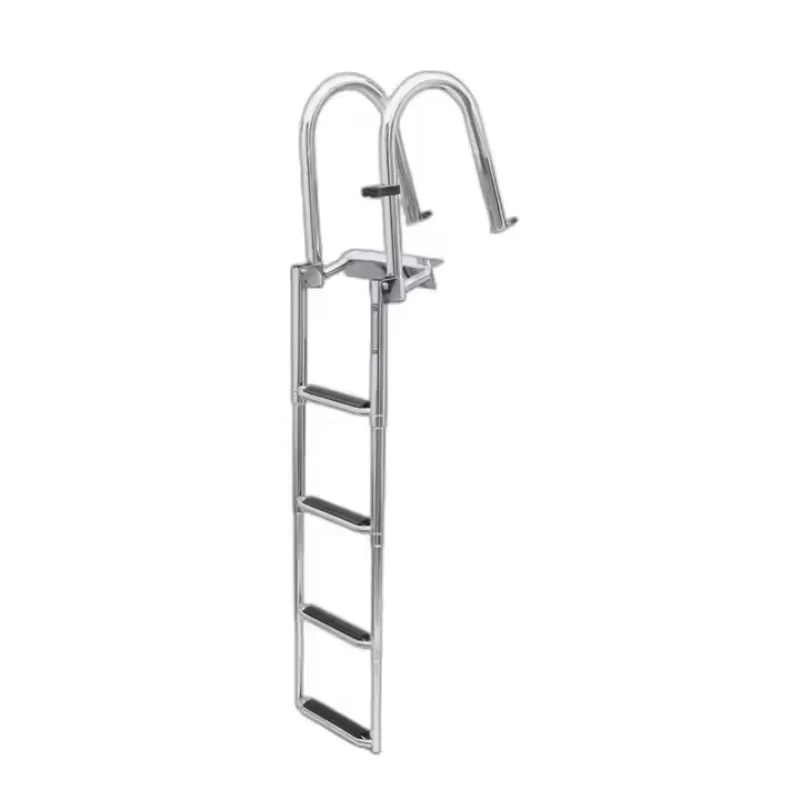 AISI316 Stainless Steel Marine Hardware Concealed Folding Handrail Bracket Telescopic Hanging Ladder Yacht Boat Accessories