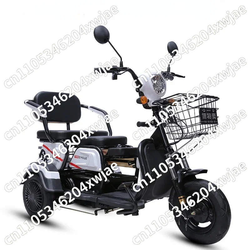 Electric tricycle adult elderly leisure scooter pick up and drop off children battery car