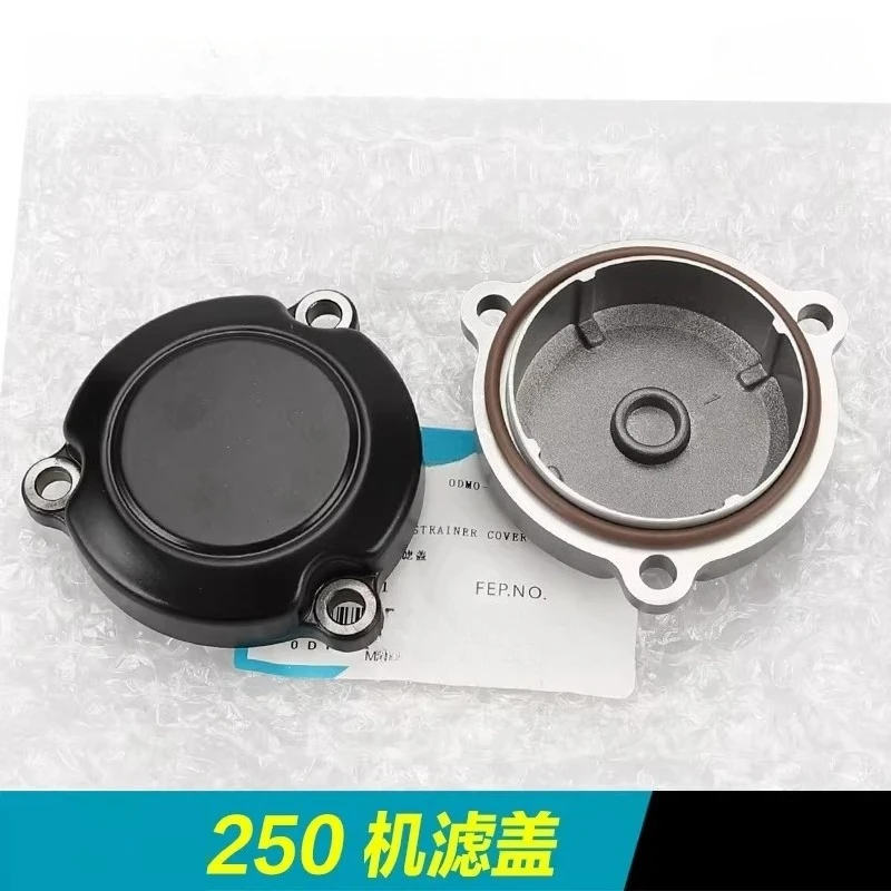 For CFMOTO 250NK 250SR Oil Filter Cover O-Ring & Seal Cover Screws/Bolts