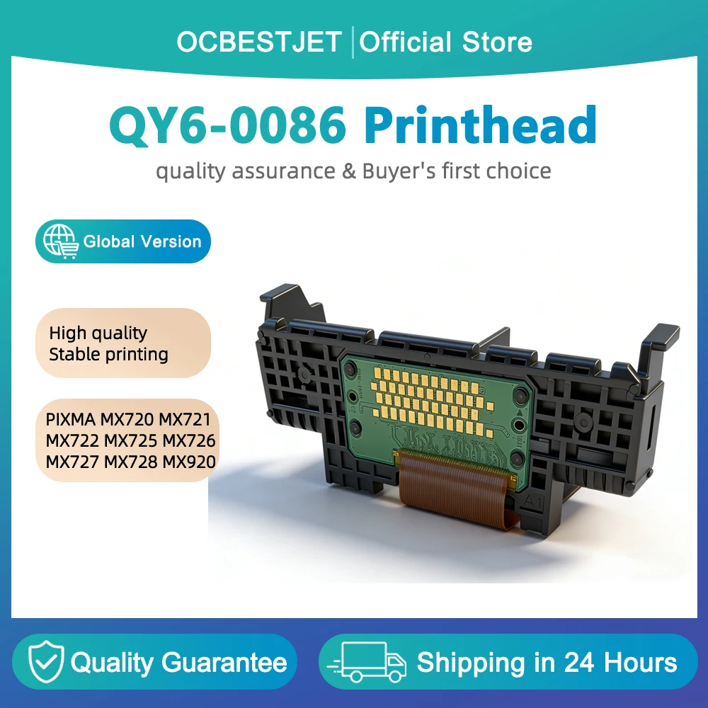 QY6-0086 printhead for Canon QY6-0086 printhead for Canon IX6780 IX6840 IX6850 IX6860 IX6880 MX720 MX722 MX728 MX924 MX925 head