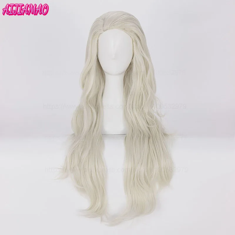 Elsa Anna Kristoff Wigs Snow Queen Princess Cosplay Wig Heat Resistant Synthetic Hair Cosplay Wigs + Wig Cap