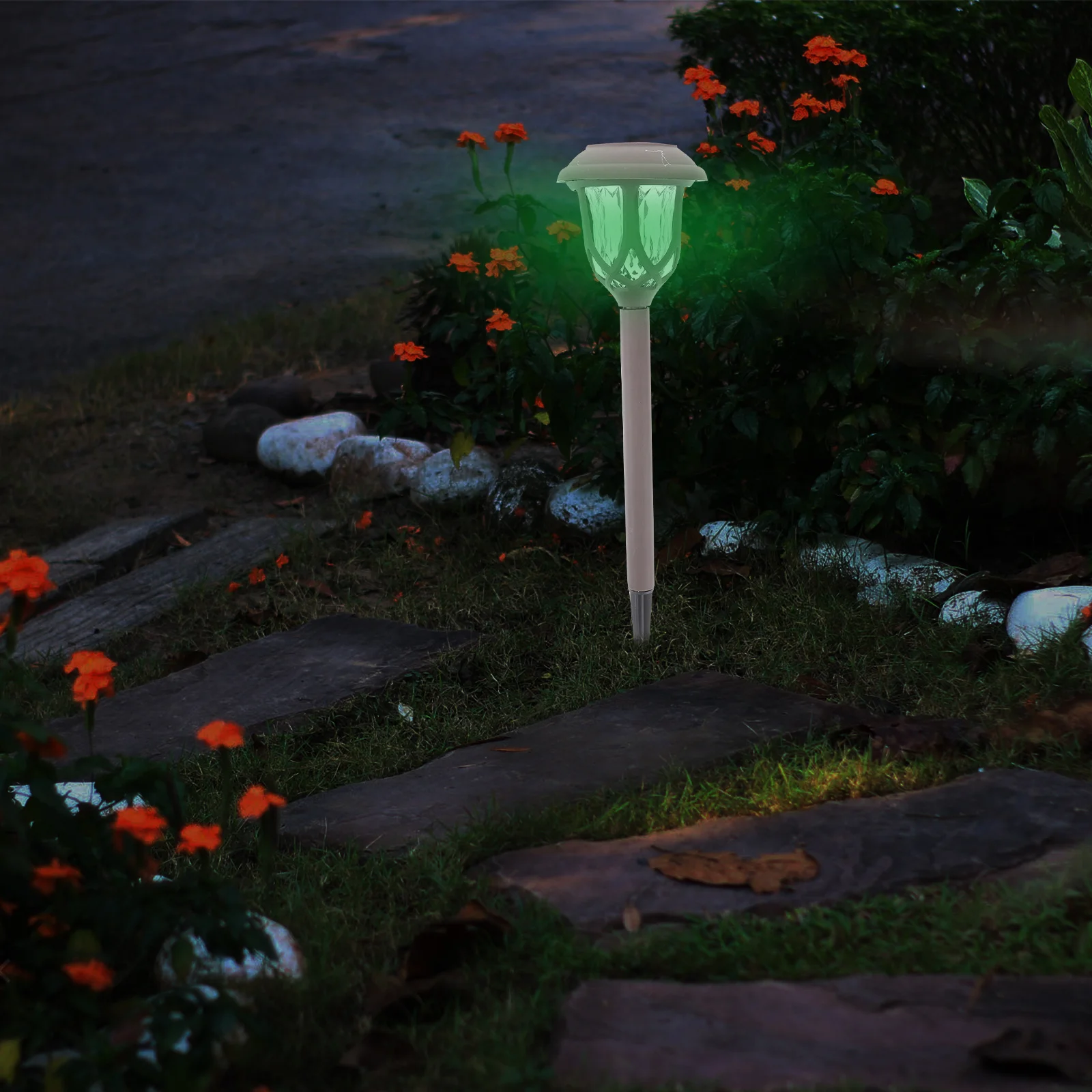 

2Pcs Solar Courtyard Lights Waterproof LED Landscape Lighting Easy to Use Elegant Design for Outdoor Events Garden