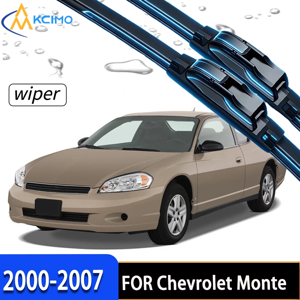 

2Pcs Front Windshield Wiper Blades For Chevrolet Monte Carlo 2000-2007, Premium Durable Rubber, Stable All-Weather Clear Wiping