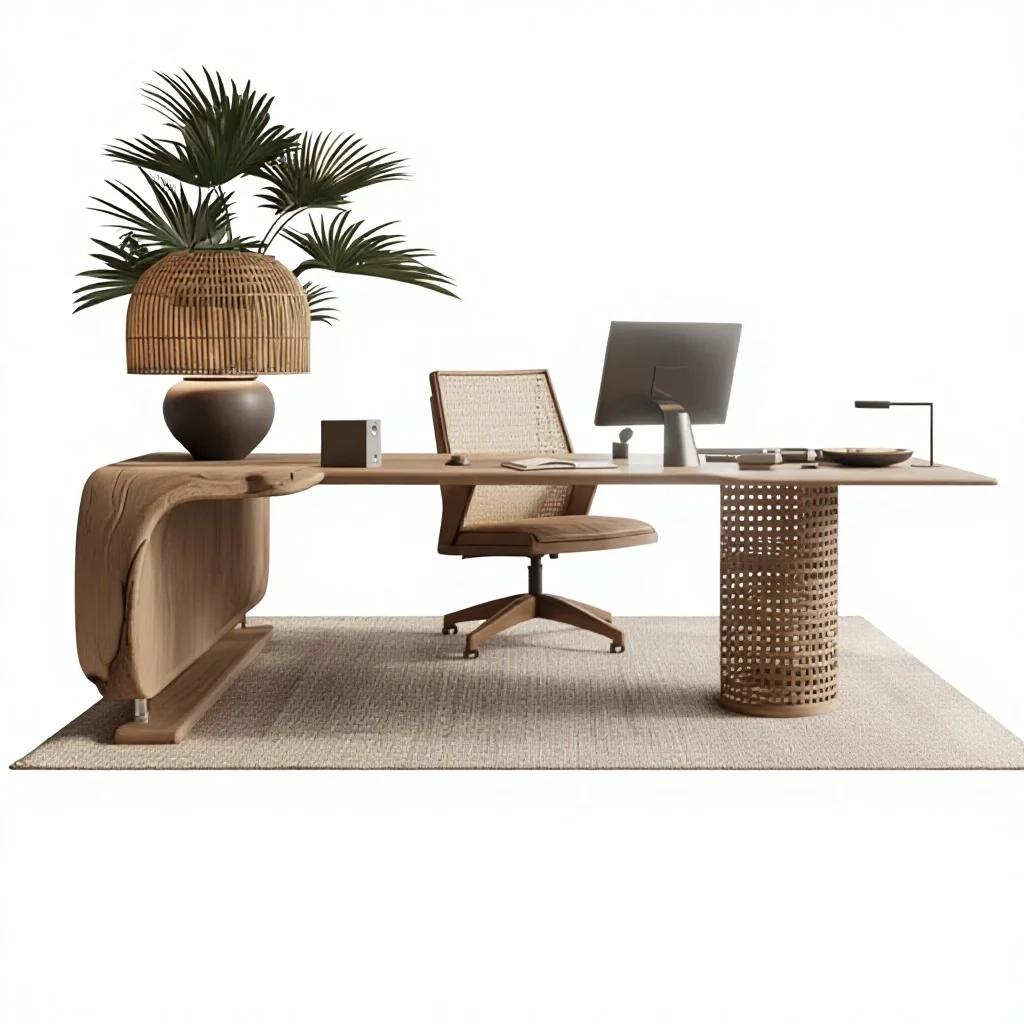 cl-Wood Vintage Style Home Office Desk Table Design Multifunctional Computer Table Study Executive Use*
