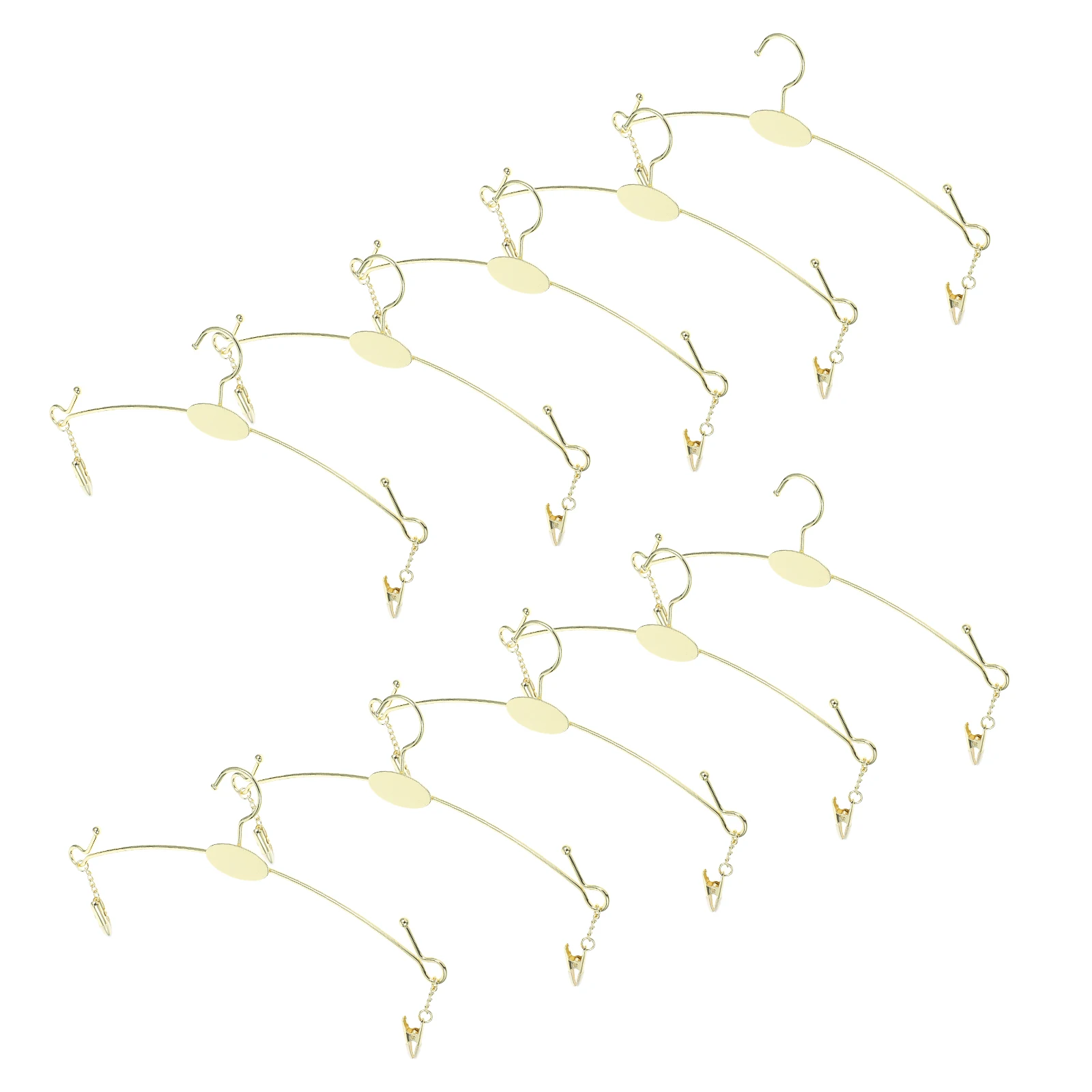 

10pcs Metal Underwear Hangers Space Saving Bra Rack for Closet Organizer Clothes Lingerie Display Hanger with Clip