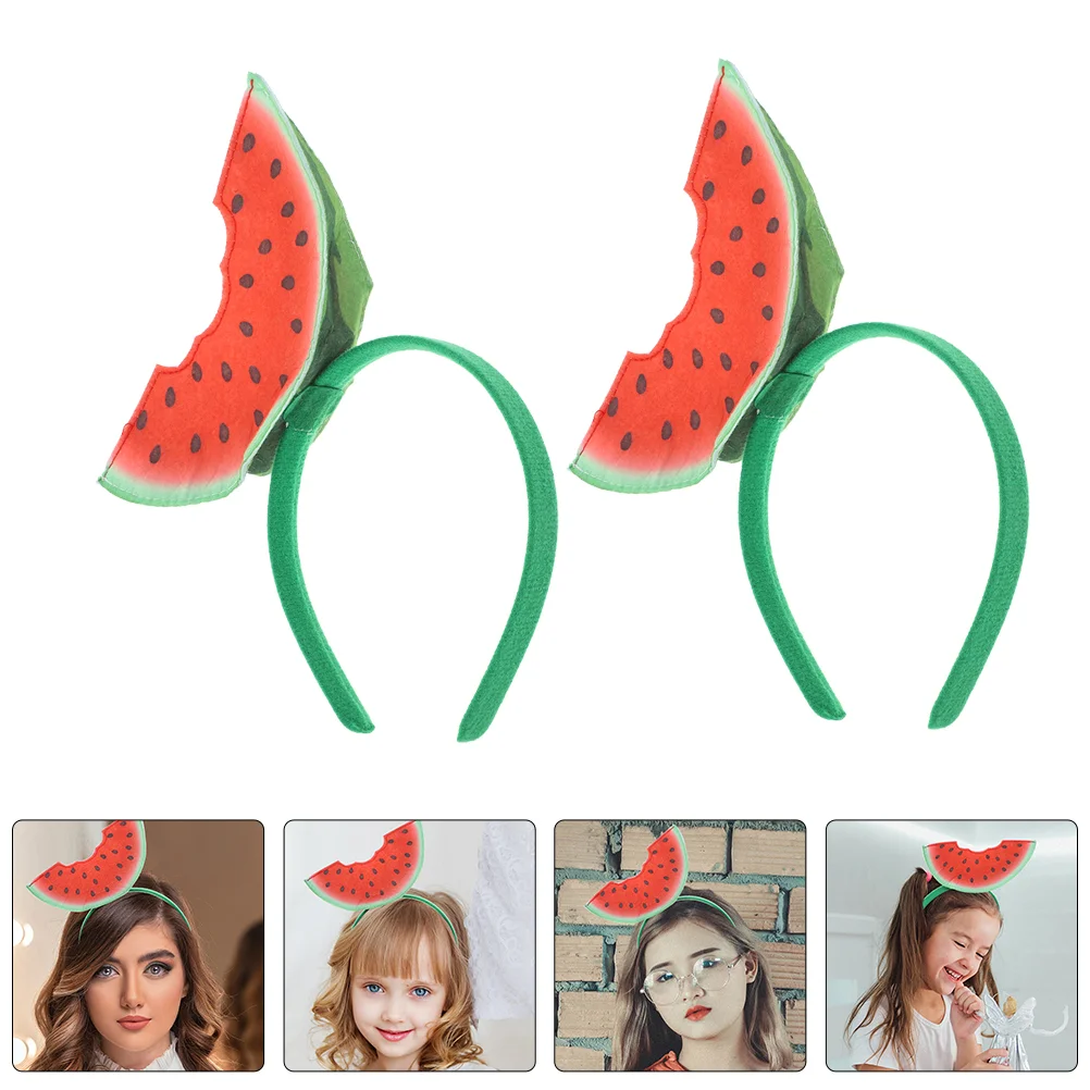 

Three-dimensional Watermelon Headband Hair Decorations Party Supplies Accessories Headpiece Fun Headbands for Women Costumes