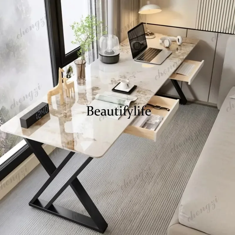 

PPP Executive Luxury Office Desk Aesthetic Reception Conference Standing Computer Desk White Modern Mesa Escrivaninha Furniture