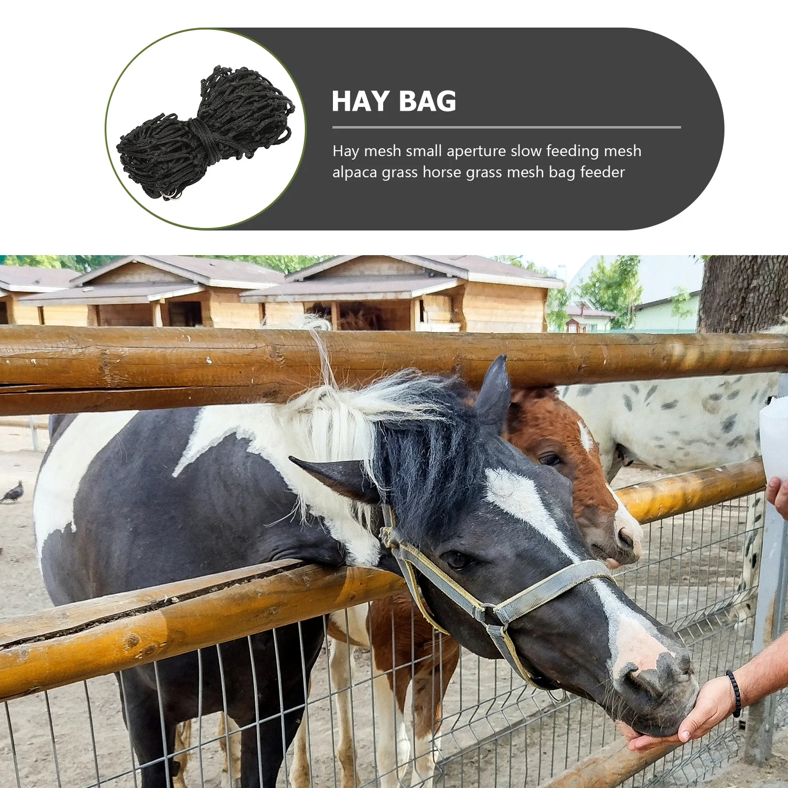 القش صافي الماعز المغذية شنقا الحصان تغذية عالية القوة مقاومة للاهتراء شبكة تغذية بطيئة للاستخدام المستقر تغذية الماعز