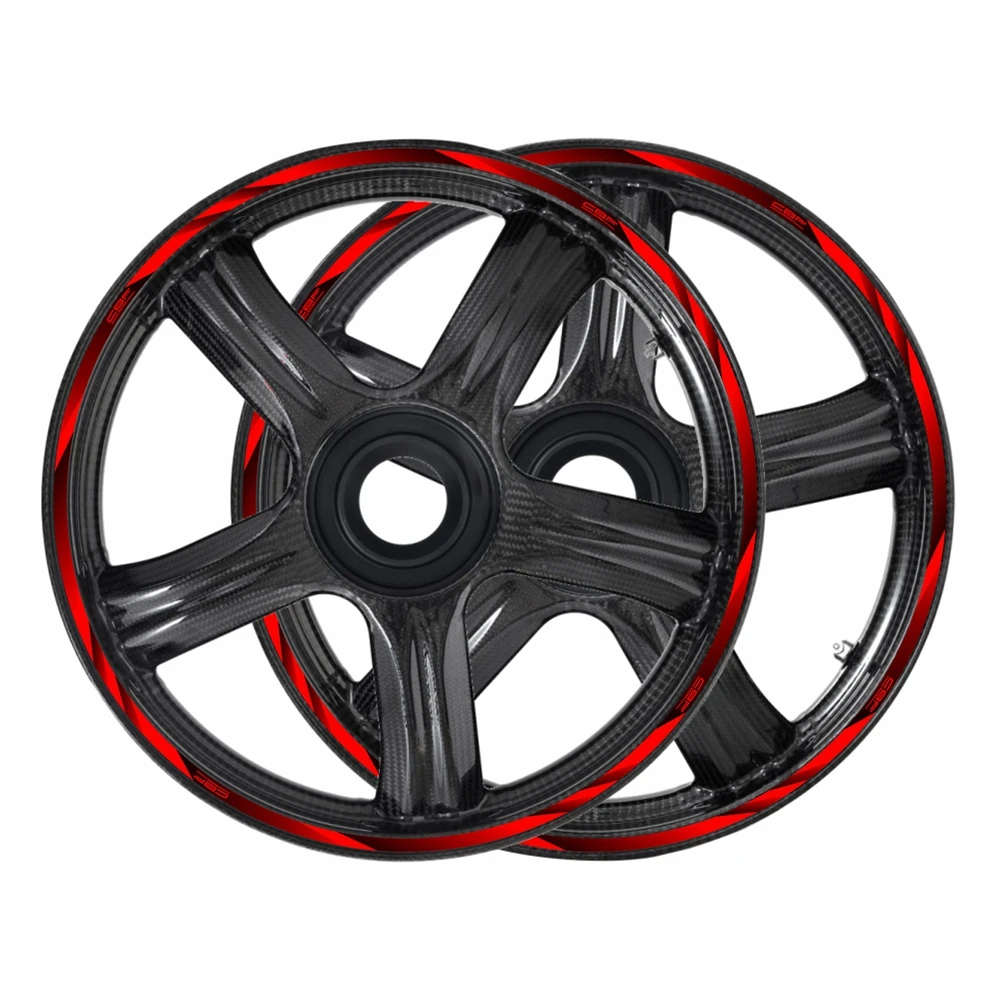 

For HONDA CB1300 CB 1300 CBF600 CBF 600 Motorcycle 17 Inch Front Rear Decal Wheel Hub Waterproof Reflective Rim Stickers