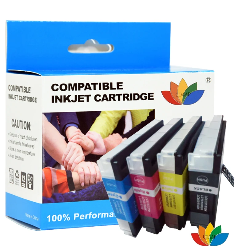Cartuchos de tinta compatibles LC37 LC51 LC960 LC970 LC1000 para impresora Brother MFC-230C 235C 240C 260C 440CN 465CN 665CW 680CN 845CW