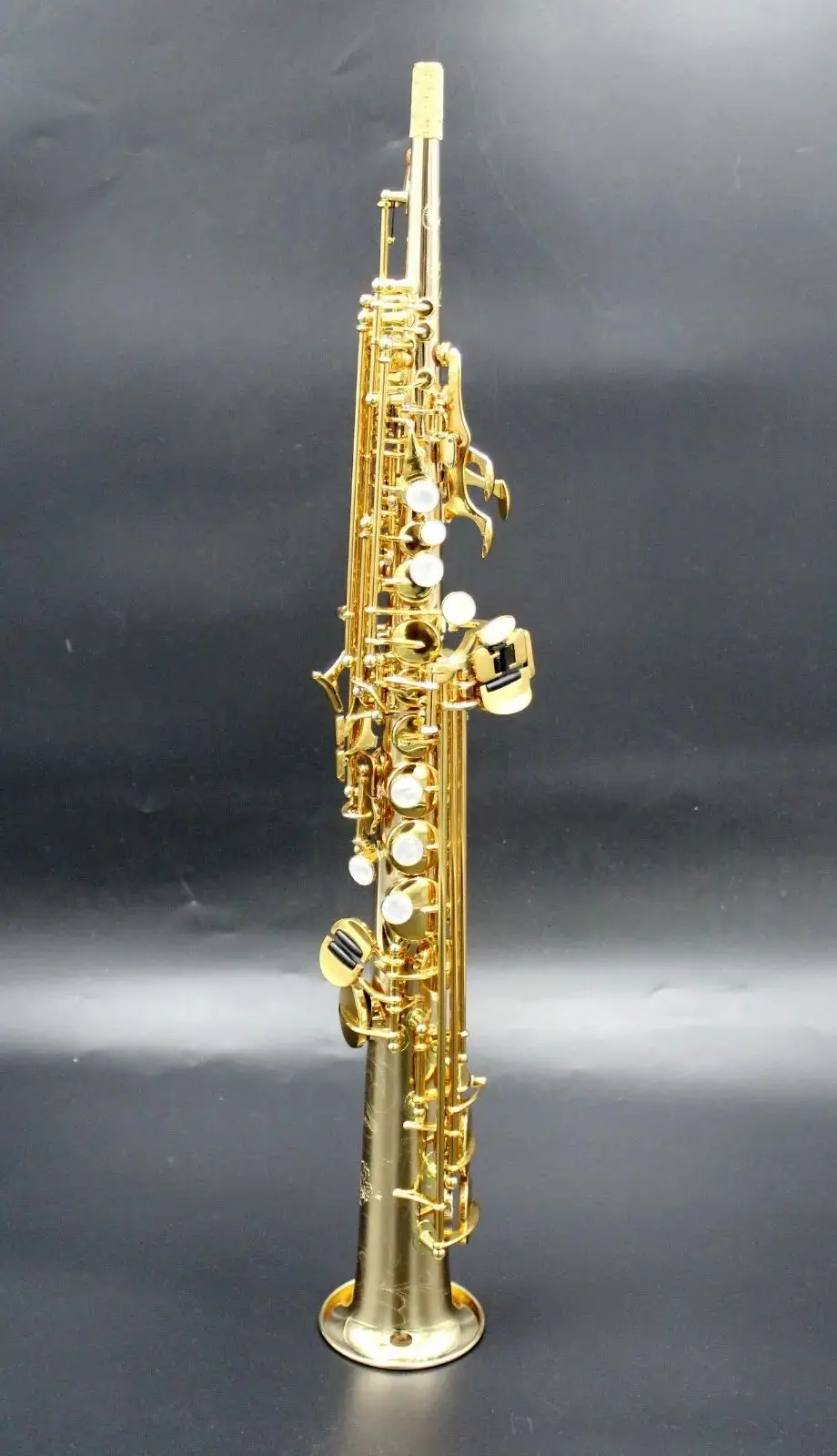 

Eastern Music Germany copper body one piece straight soprano saxophone lacquered