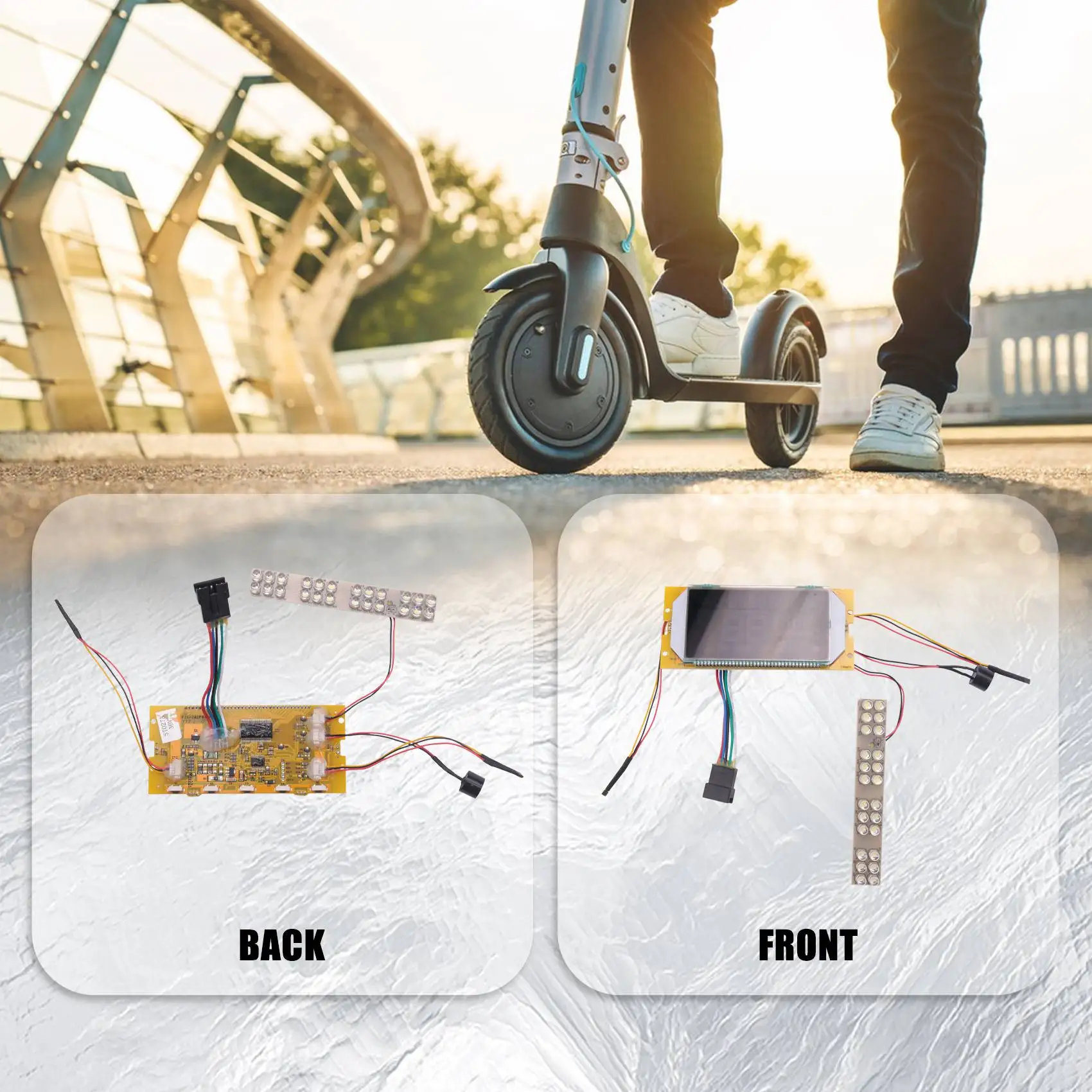 

Новейший электрический скутер 36 В, ЖК-экран, 8 дюймов, сменные аксессуары для электрического скутера, подходят для Kugoo S1 S2 S3