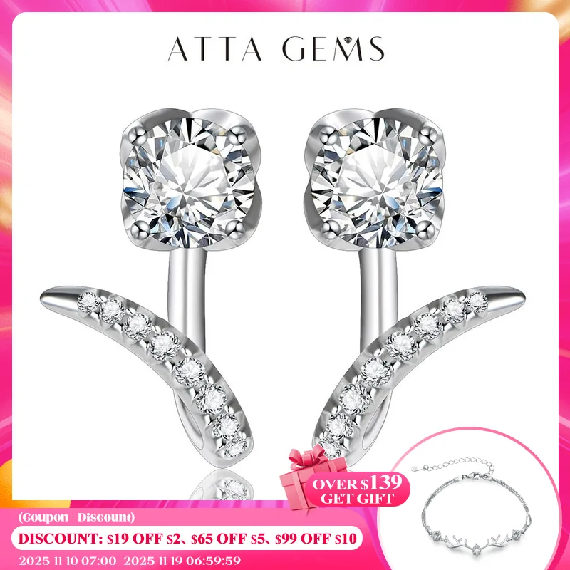 

New Arrivals Moissanite Diamond Stud Earrings Sterling Silver Earrings Stud 925 Moissanite Earrings Engagement Jewelry for Women