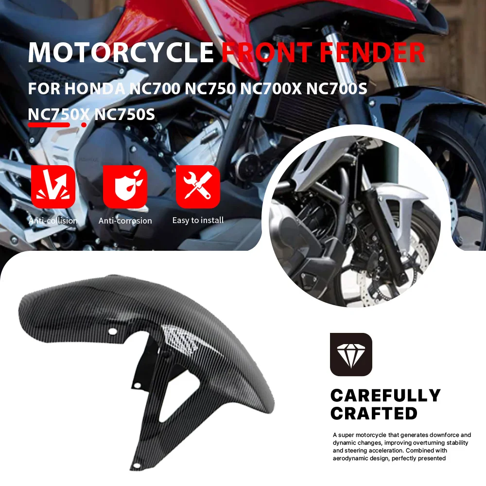 

For Honda NC750 NC700 NC700S NC700X NC750S NC750X ABS Splash Guard Motorcycle Mudguard Front Fender Mud Guard Cover Fairing