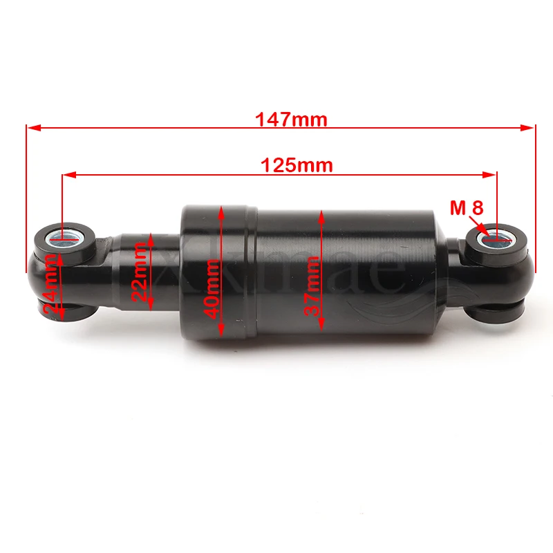 Hydraulic Shock Absorber Front and Rear Wheels Universal 125mm 150mm All Inclusive Electric Scooter Anti Vibration Parts