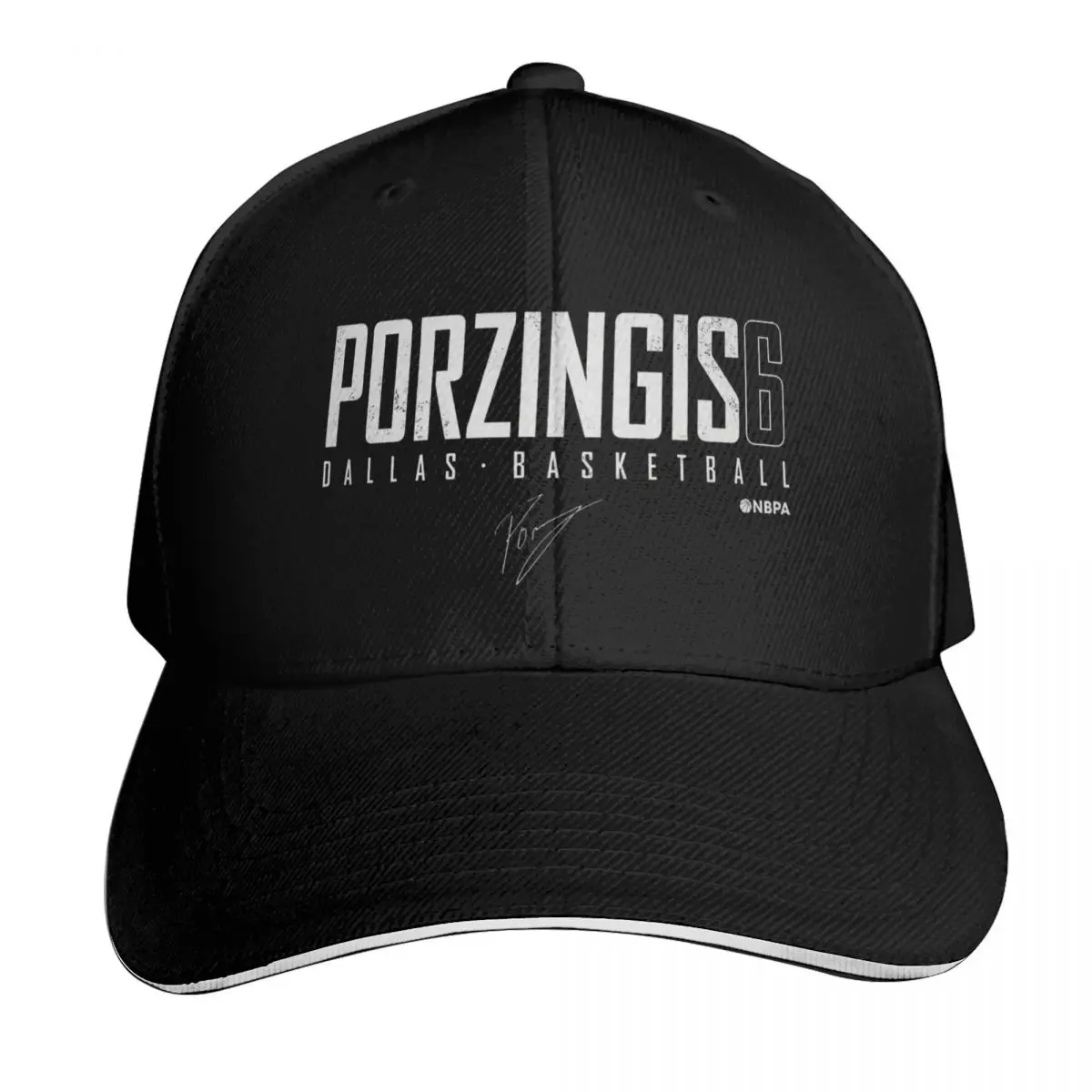 Kristaps Porzingis Elite Signatures Baseball Cap hard hat hats for men Hat Luxury Brand Luxury Hat Women Caps Men's