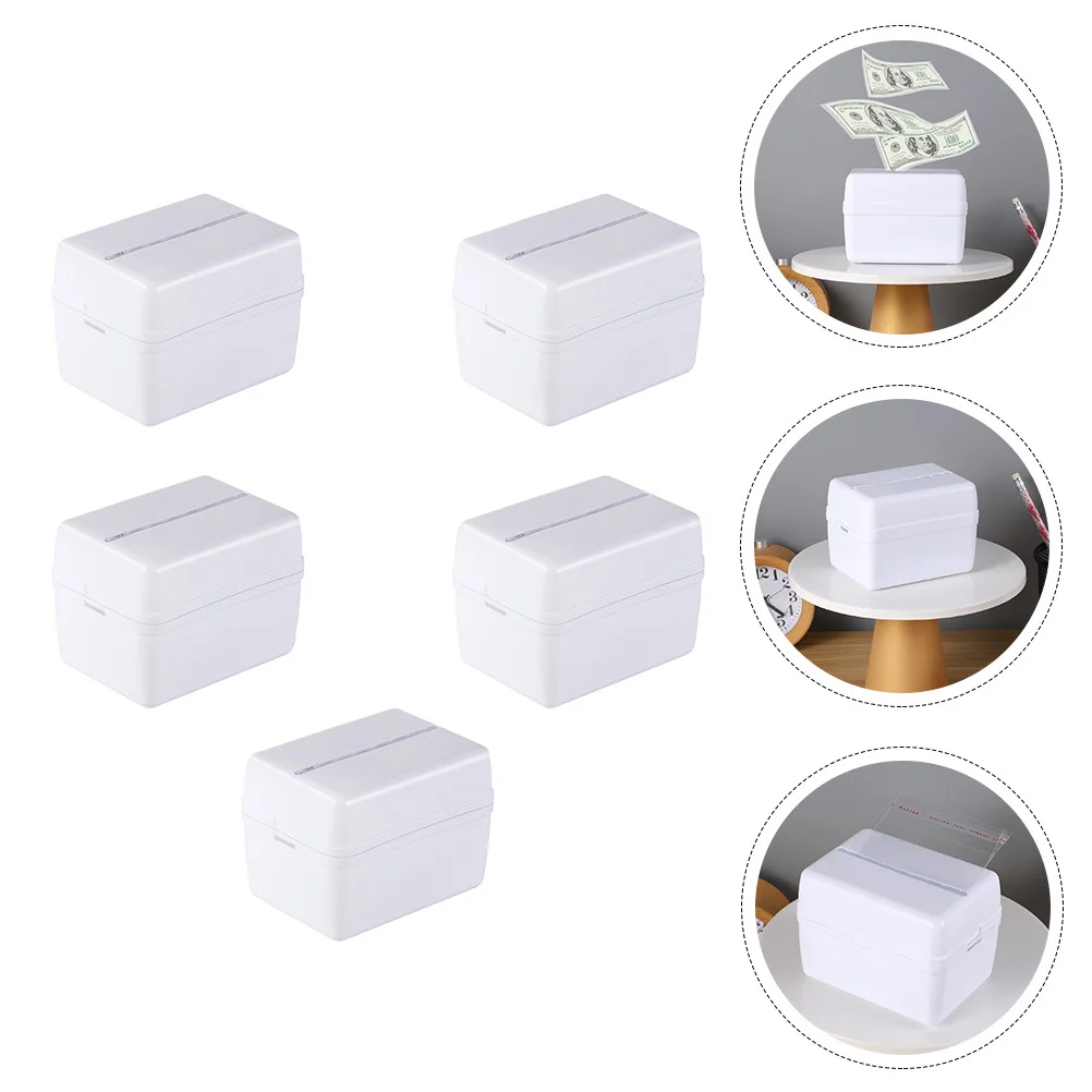 5Sets Cake Pulling Box Plastic Verjaardagsfeestje Decor Cake Pull Out Kit Verrassing Verjaardag Rekwisieten