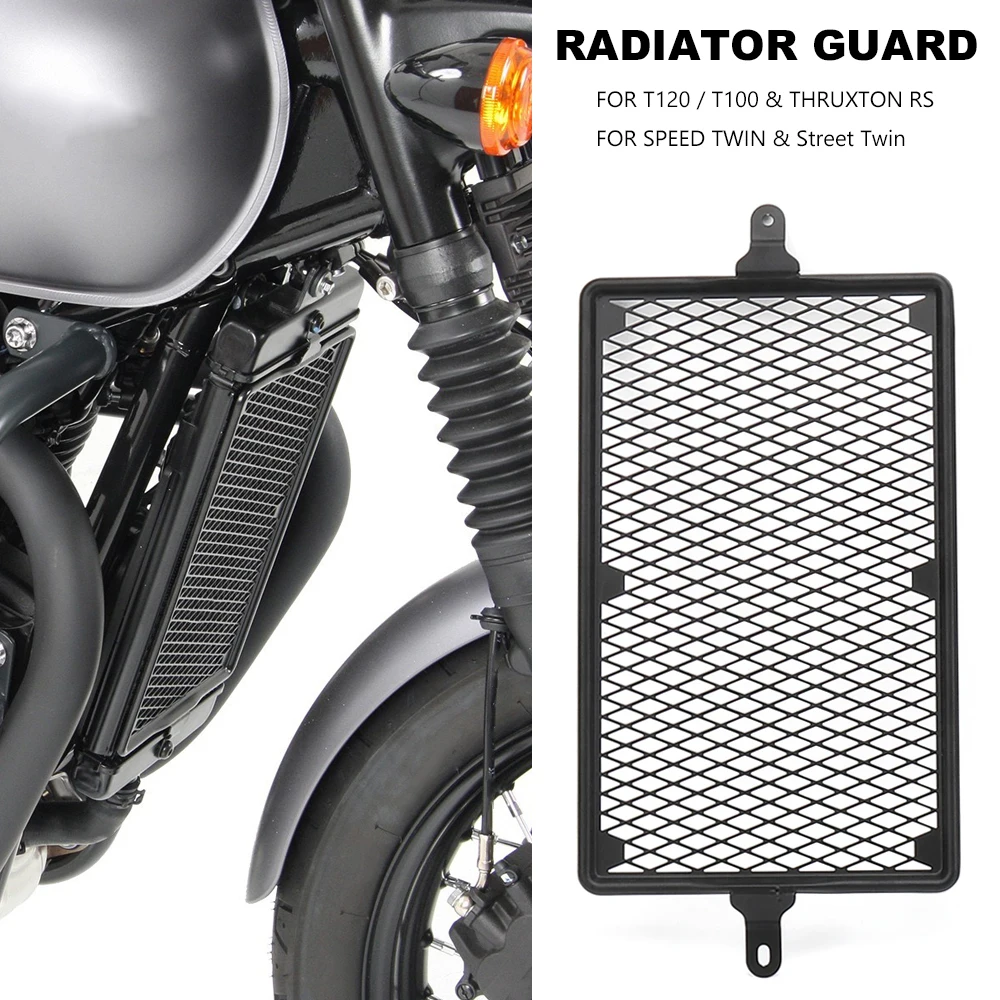 

For Bonneville T120 T100 Thruxton RS Street Twin Speed TWIN New Motorcycle Radiator Guard Grille Oil Cooler Cover Protector