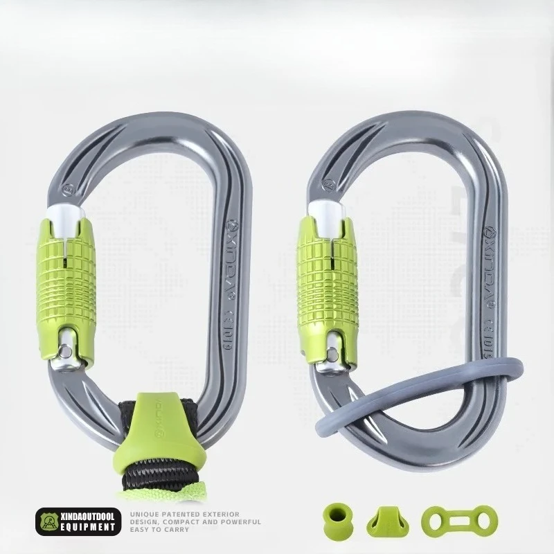 Outdoor Climbing Quick Hanging Positioning Silicone Ring, Main Lock Fixing Ring, High-Altitude Descent Bulltail Limit Ring