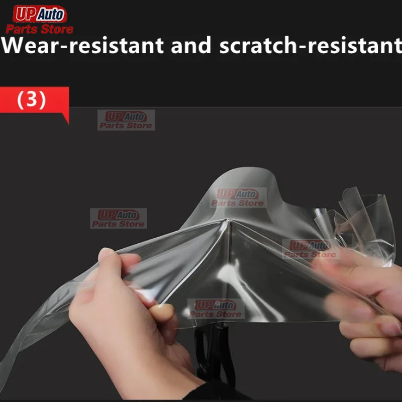 2 قطعة سيارة العلوي طبقة رقيقة واقية كشافات استعادة شفافة سوداء ملصق من البولي يوريثان ل Volkswagen VW ID4 ID.4 X اكسسوارات #5