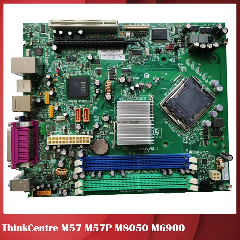 

Desktop Motherboard for Lenovo ThinkCentre M57 M57P M8050 M6900 L-IQ35 LGA775 46R8384 46R8386 BTX Fully Tested, Good Quality