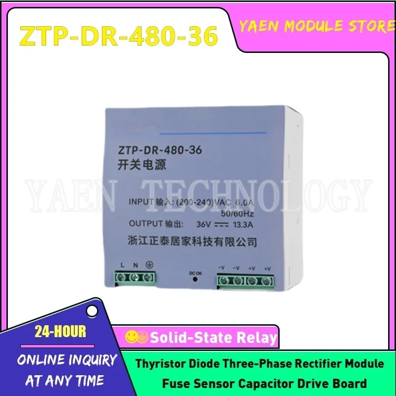 

ZTP-DR-240-24 ZTP-DR-240-36 ZTP-DR-240-48 ZTP-DR-480-12 ZTP-DR-480-24 ZTP-DR-480-36 ZTP-DR-480-48 NEW switch power supply