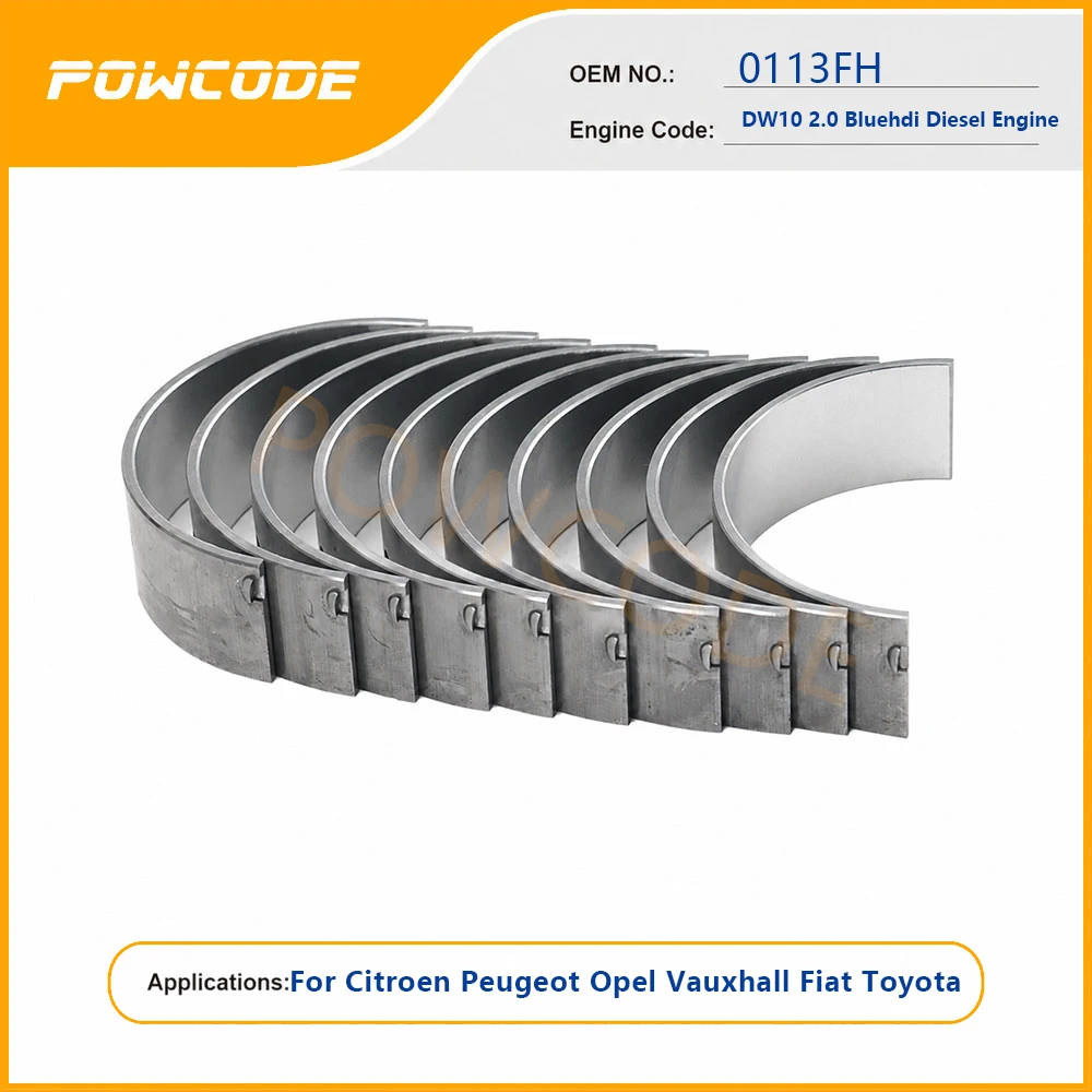 Main Bearing Set 0113FH DW10 2.0 Bluehdi Diesel Engine For Citroen Peugeot Opel Vauxhall Fiat Toyota