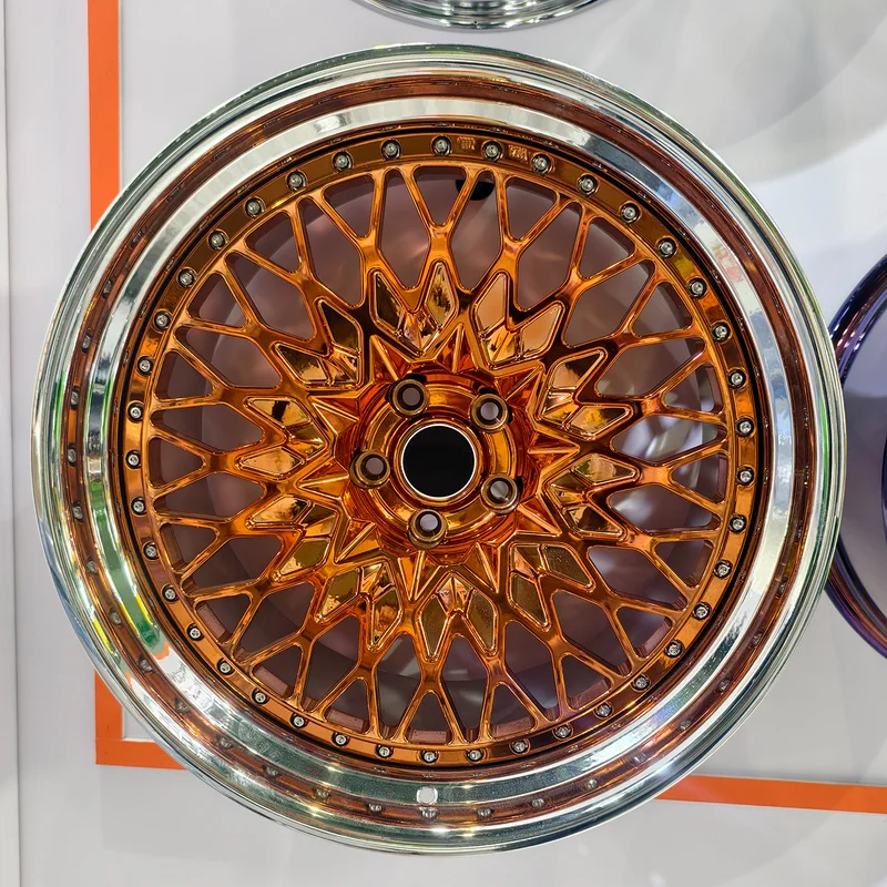High Quality Matte‑Black Two‑piece Forged Aluminum Alloy Passenger Car Wheel Rims